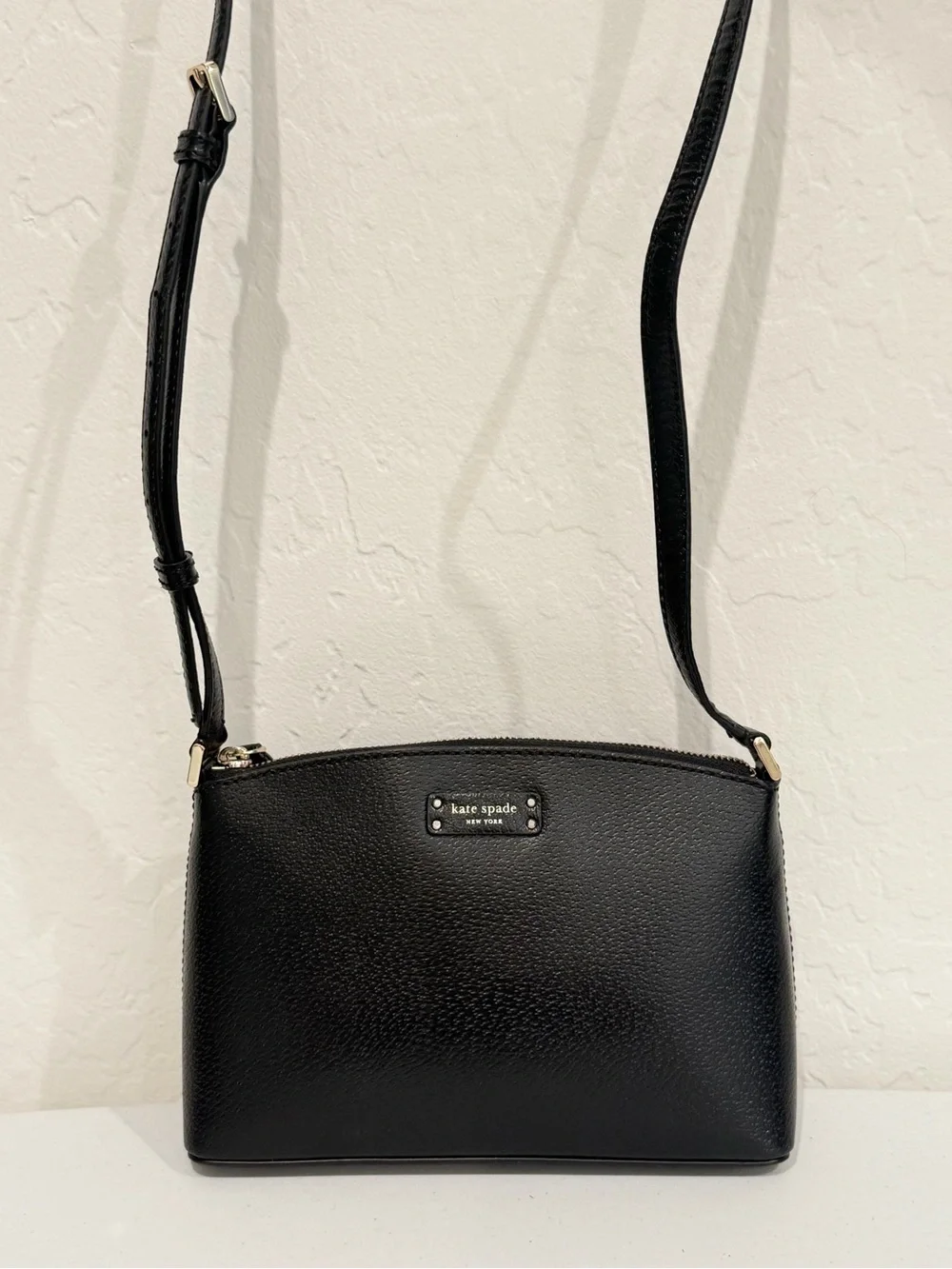 Kate Spade New York Jeanne  Black Leather Crossbody Shoulder Bag